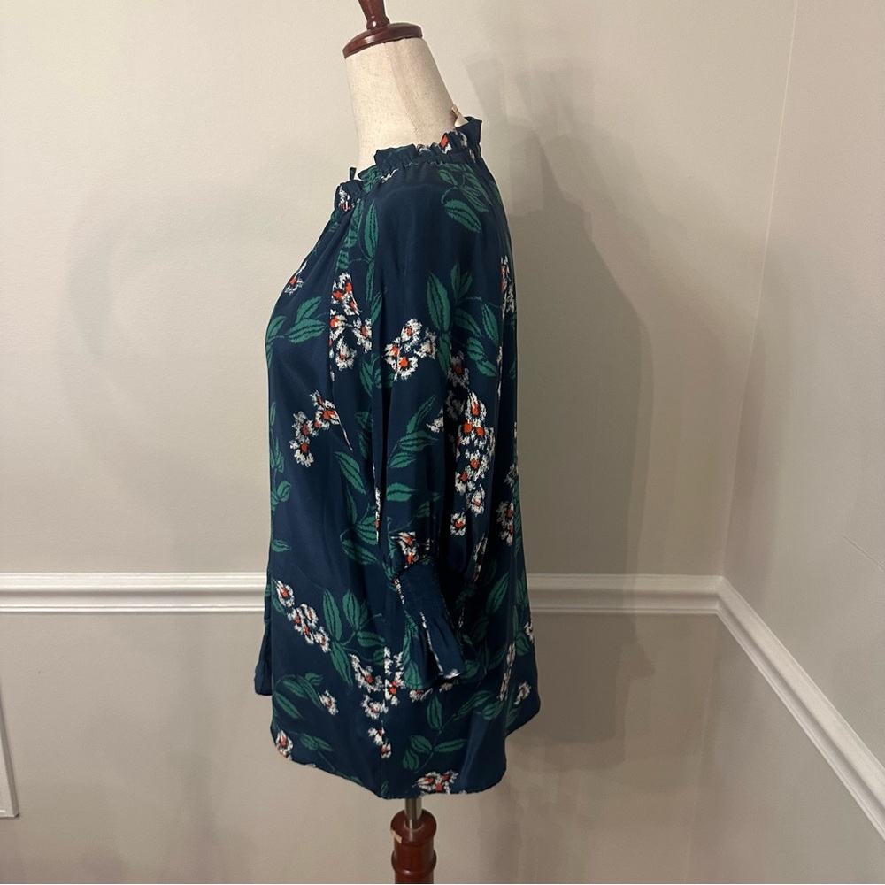 Figue Halima Navy floral blouse- Size small - Picture 4 of 6